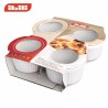Set 4 moldes ramequín de Ibili