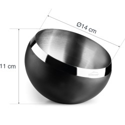 Bol inclinado Nord de Lacor | Buffet inox negro