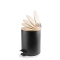 Lacor Treteimer Nature 5 L mit Bambusdeckel