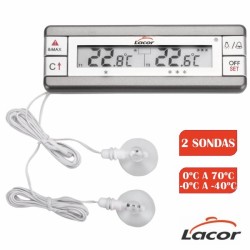 Lacor Kühlschrank-/Gefrierthermometer mit 2 Fühlern