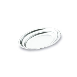 Piatto da portata ovale in acciaio inox Lacor