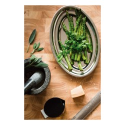 Fuente Oval Pulido Satinado de Inox 18/10 | Hiperchef