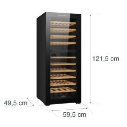 Lacor Merlot 80-bottle dual-zone wine cooler