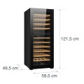 Lacor Merlot 80-bottle dual-zone wine cooler