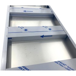 Professionele wandtafel rvs AISI 304 met legbord Arilex