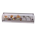 Plateaux monobloc acier inox exposition vitrine chauffante à tapas BP Arilex