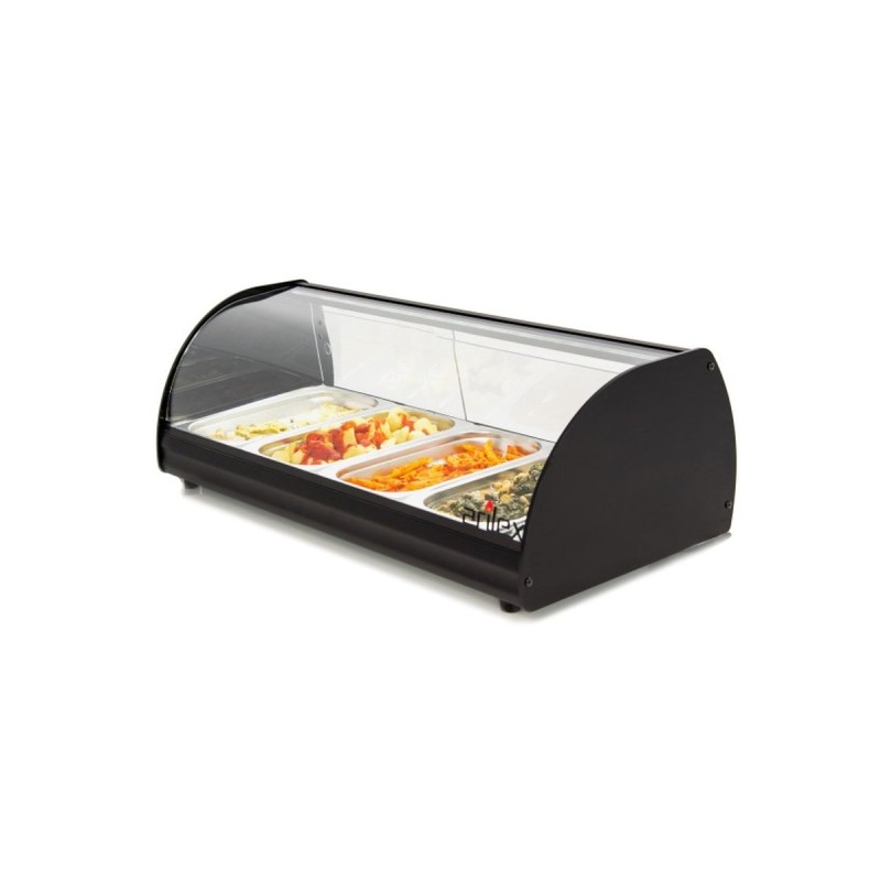 Podgrzewana witryna na tapas z oświetleniem LED 4 lub 6 pojemników GN1/3 CTL Arilex