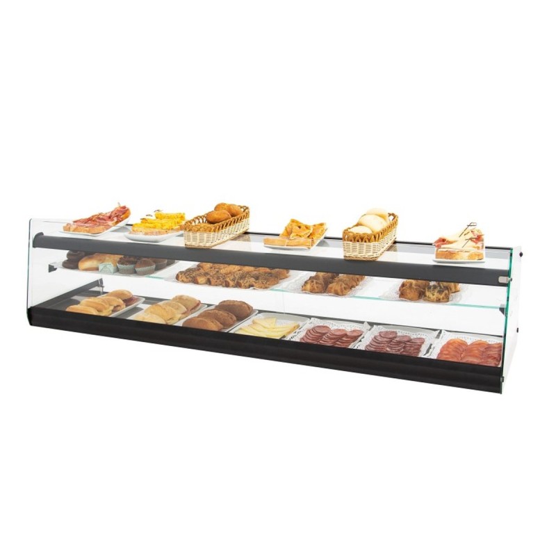 Arilex Neutralvitrine dreistöckig 1,10 / 1,45 / 1,80 m NEUTRA TRIPLE