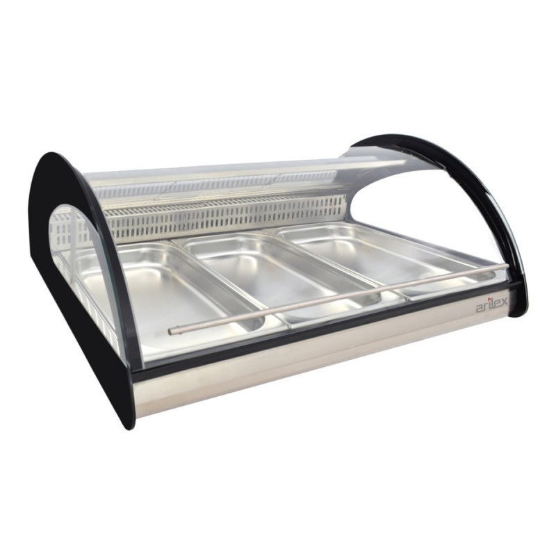Arilex Fisch-Kühlvitrine 3 GN1/1 PANORAMIC 3GN