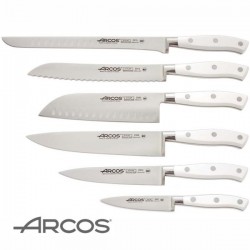 Cuchillo profesional panero de la serie Riviera Blanc de Arcos