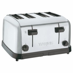 Waring WCT708E Profi-Toaster mit 4 Schlitzen, mattverchromter Stahl