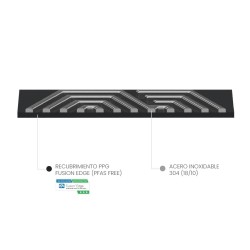 Ibili 5PLY Hybrid Pro Bratpfanne Edelstahl-Keramik PFAS-frei