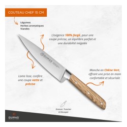 Couteau de chef forgé à l'azote 15 cm Signature 32 Dumas
