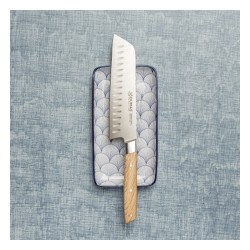 Santoku knife forged scalloped 18 cm Signature 32 Dumas
