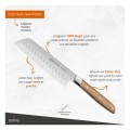 Cuchillo santoku forjado alveolado 18 cm Signature 32 Dumas