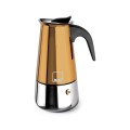 Cafetera italiana express Moca Cupra de acero inox para inducción Ibili