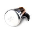 Cafetera italiana express Moca Cupra de acero inox para inducción Ibili