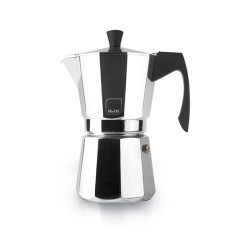 Cafetera italiana express Evva White de aluminio para inducción Ibili