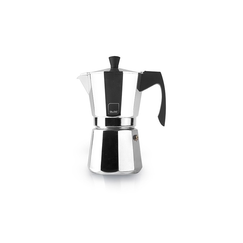 Cafetera italiana express Evva White de aluminio para inducción Ibili