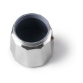 Cafetera italiana express Evva White de aluminio para inducción Ibili