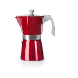 Cafetera italiana express Evva Red de aluminio para induccion Ibili