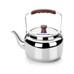 Cafetera pava de acero inoxidable 18/10 con asa abatible Ibili