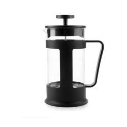Cafetera de émbolo de vidrio borosilicato con soporte Ibili