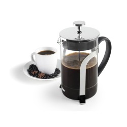 Cafetera de émbolo de vidrio borosilicato y acero inoxidable Ibili