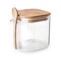 Tarro de café o azúcar de borosilicato con cucharilla Ibili