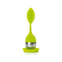 Infusor para té Green de acero inoxidable con bandeja Ibili