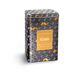 Bote metálico para café Quadro con tapa removible Ibili