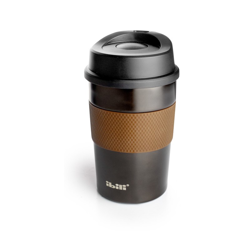 Vaso térmico Luxe de doble pared para café 360 ml inox Ibili