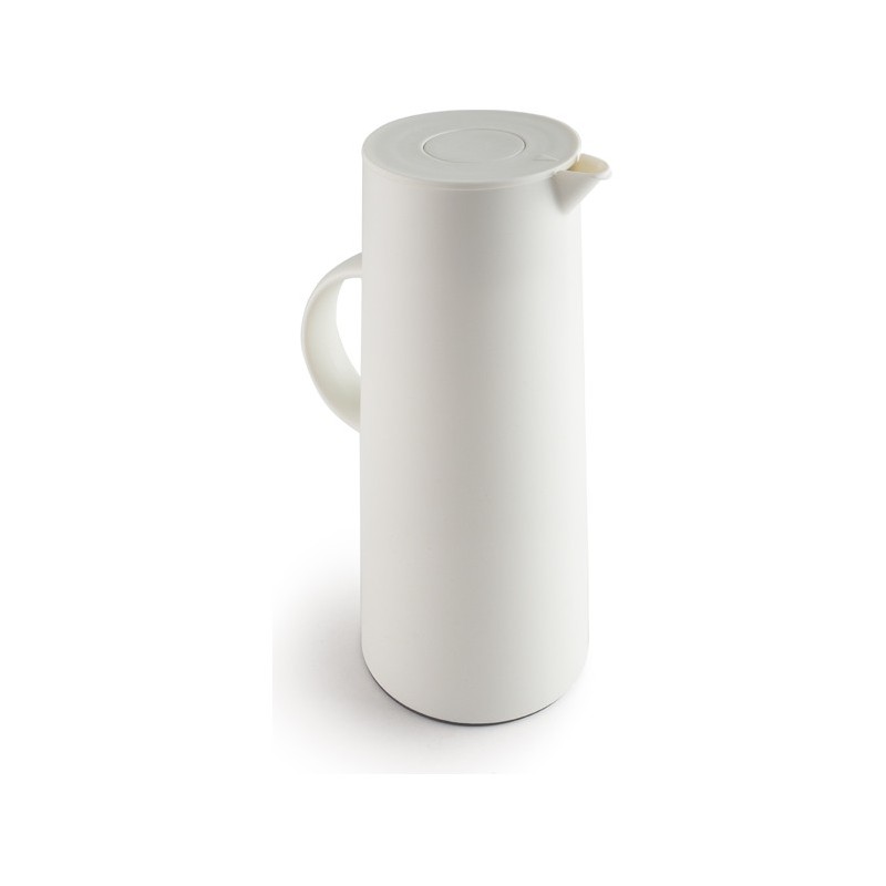 Jarra termo Cream con interior de vidrio doble pared Ibili