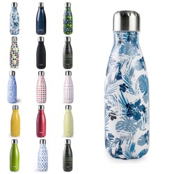 Botella Termo Doble Pared 350 ml 14 Diseños Acero Inoxidable Ibili