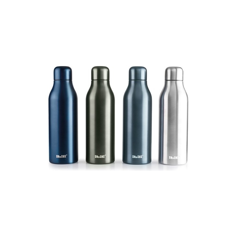 Botella Termo Doble Pared Element de Acero Inoxidable Ibili