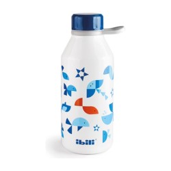 Botella Termo Infantil Doble Pared Minimal 350 ml Acero Ibili