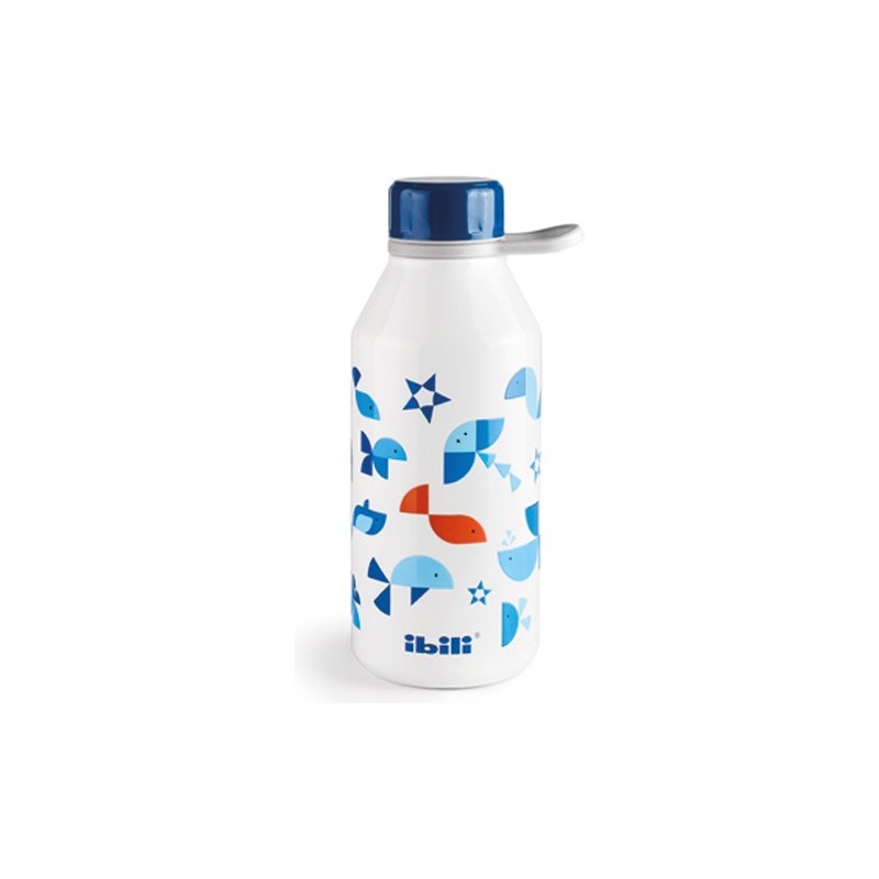 Botella Termo Infantil Doble Pared Minimal 350 ml Acero Ibili
