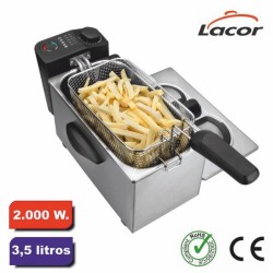 Friggitrice elettrica 3,5 litri e 2.000 W Lacor 69135