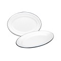 Bandeja Ovalada Vintage Blanca Ibili
