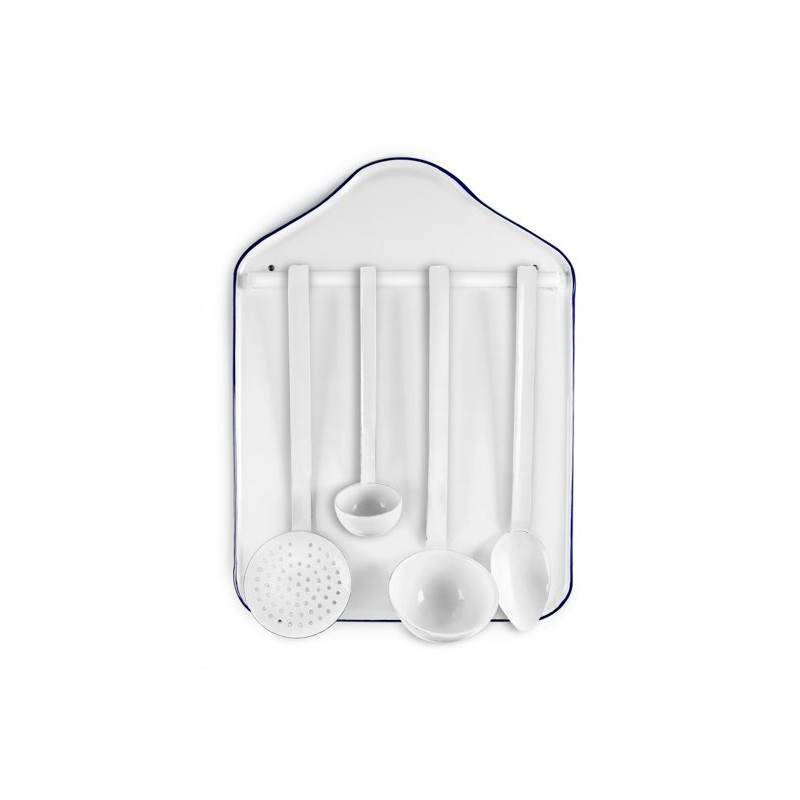 Colgador de Utensilios Vintage Blanca Ibili