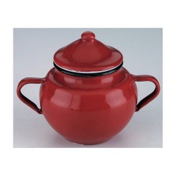 Azucarero con Tapa Vintage Roja Ibili