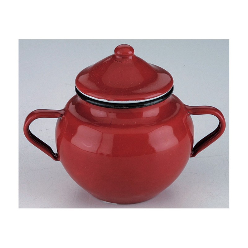 Azucarero con Tapa Vintage Roja Ibili