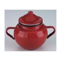 Azucarero con Tapa Vintage Roja Ibili