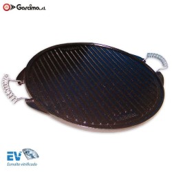 Enamelled cast iron griddle by Garcima