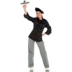 Giacca da cuoca da donna manica lunga DELUXE