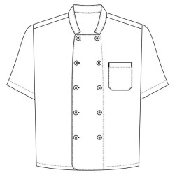 Giacca da cucina unisex manica corta ECONOMIC