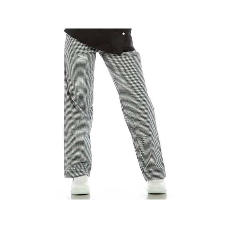 Spodnie kucharskie w kratę unisex