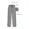 Unisex striped chef trousers