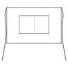 Avental curto com bolsos