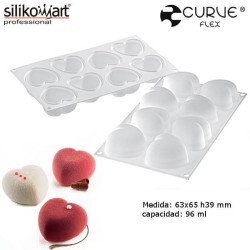 Siliconen bakvorm Amorini + uitsteekvorm CurveFlex van Silikomart Professional